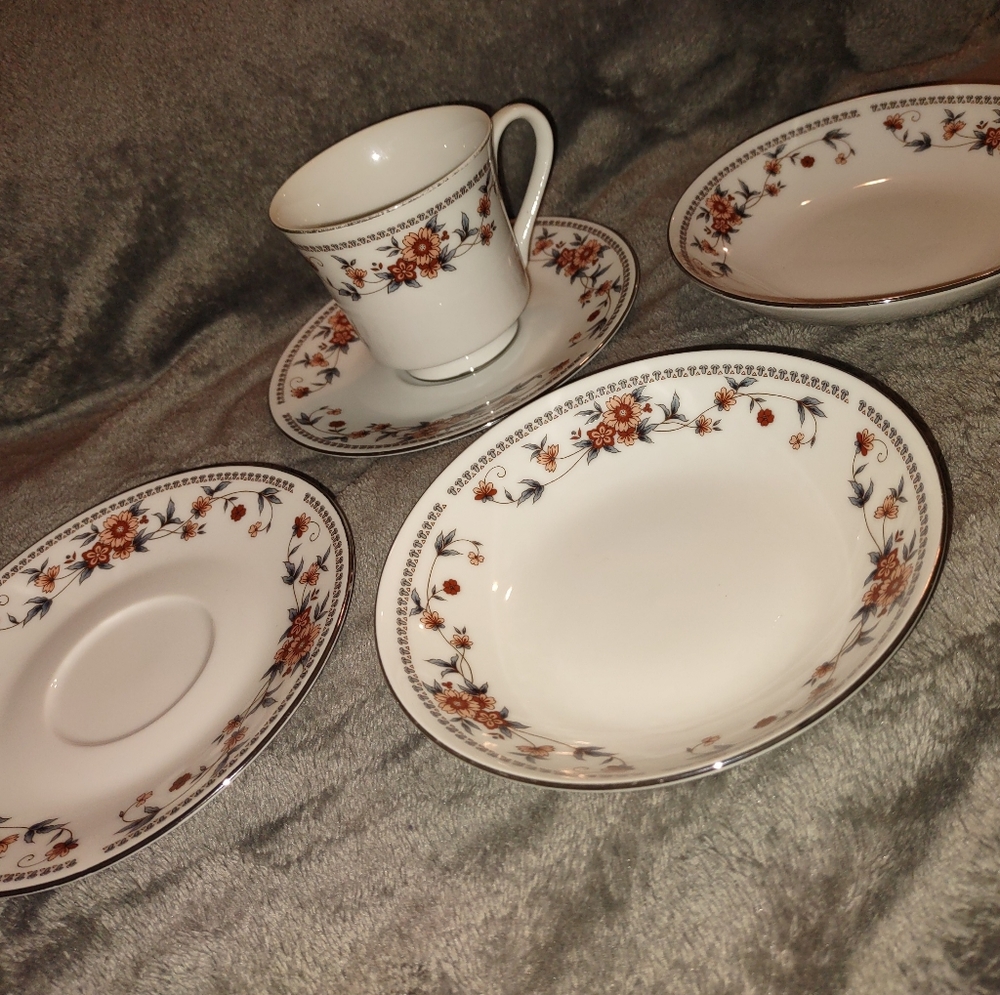 Antique Sheffield Anniversary Porcelain Fine China 6 Pieces